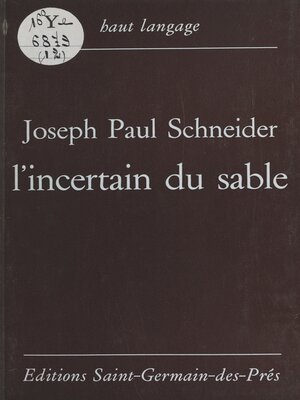 cover image of L'incertain du sable